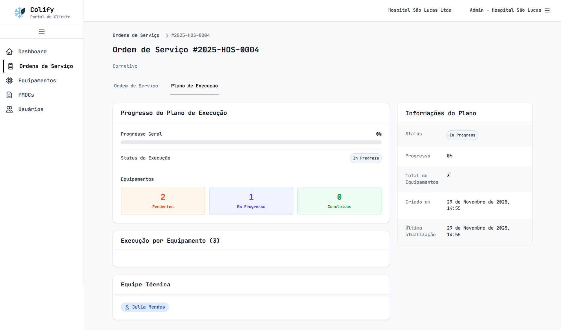 Acompanhamento em Tempo Real